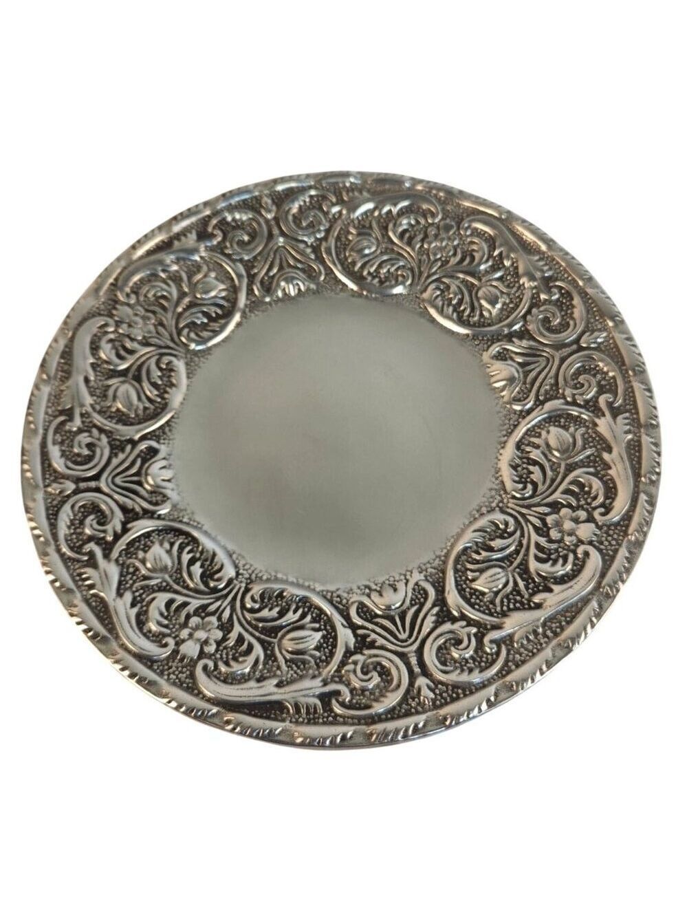 Vintage Wilton Armetale William Mary Plate 8.5 Inch Alloy Dessert Serving USA 19